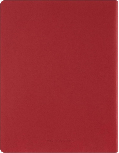 Zeszyt Moleskine Student Cahier XXL (21.6X27.9 cm) Gładki Czerwony/Szkarłatny (Moleskine Student XXL Plain Scarled Red Soft Cover) - 8056999276904